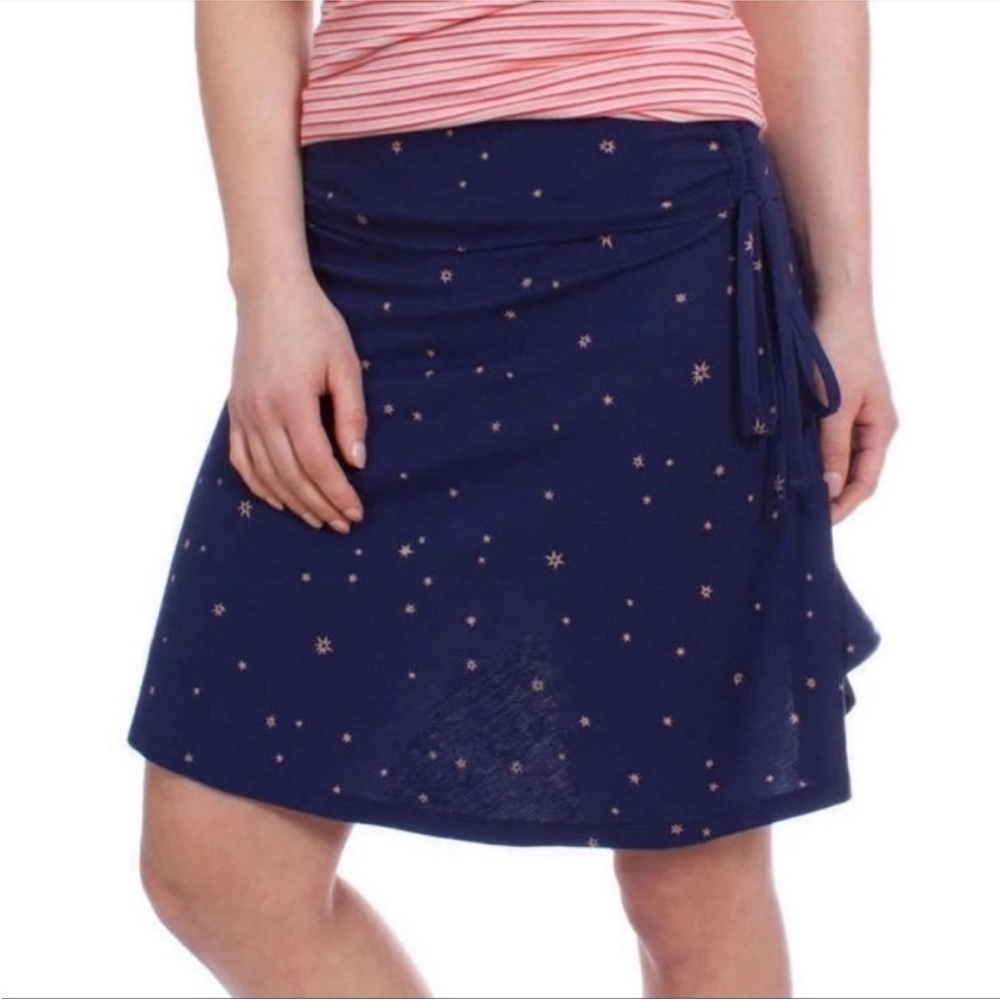 Patagonia Navy Star Lithia Cotton/Lyocell Skirt/Top Size XS EUC